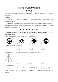 四川省泸州市泸县2022-2023学年八年级下学期期末数学试题(含答案)
