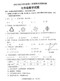 山东省济南市历城区2022—2023学年七年级下学期期末考试数学试题