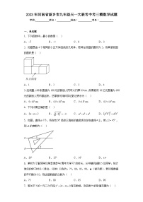 2023年河南省新乡市九年级天一大联考中考三模数学试题（含解析）