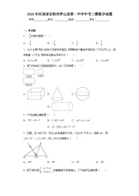 2023年河南省信阳市罗山县第一中学中考三模数学试题（含解析）