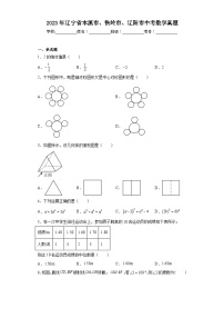 2023年辽宁省本溪市、铁岭市、辽阳市中考数学真题（含解析）