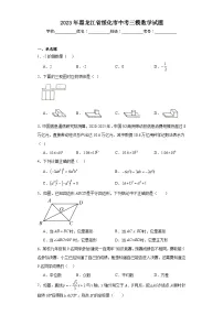 2023年黑龙江省绥化市中考三模数学试题（含解析）