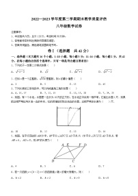 河北省沧州市盐山县2022-2023学年八年级下学期6月期末数学试题（含答案）