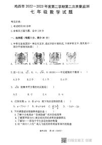 黑龙江省鸡西地区2022-2023学年下学期质量检测数学七年级期末试题
