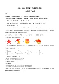 广东省深圳市深圳中学初中部2022-2023学年七年级下学期期末数学试题（含答案）