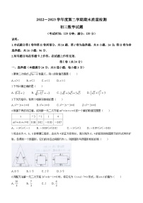 山东省青岛市莱西市2022-2023学年八年级下学期期末数学试题（含答案）