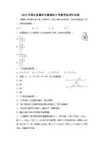 2023年湖北省襄阳市南漳县中考数学适应性试卷（含解析）