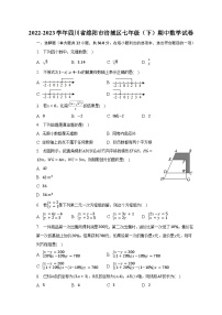 2022-2023学年四川省绵阳市涪城区七年级（下）期中数学试卷（含解析）