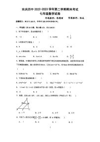 安徽省安庆市第四中学2022-2023学年七年级下学期期末考试数学试卷