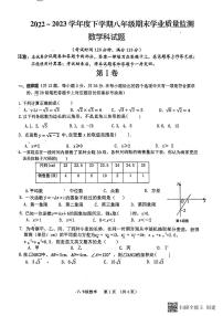 广西南宁市武鸣区2022—2023学年下学期八年级期末数学试卷