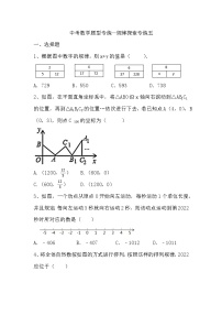 中考数学题型专练—规律探索专练五