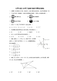 北师大版八年级下册期中数学试题3(含答案)