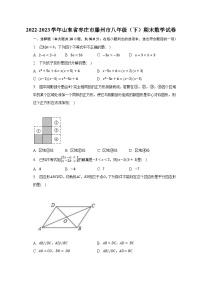 2022-2023学年山东省枣庄市滕州市八年级（下）期末数学试卷（含解析）