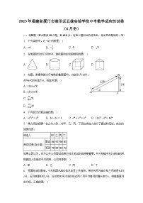 2023年福建省厦门市湖里区五缘实验学校中考数学适应性试卷（6月份）（含解析）