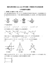 安徽省宿州市埇桥区教育集团2022-2023学年七年级下学期期末数学试题（含答案）