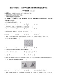 河北省张家口市桥西区2022-2023学年八年级下学期7月期末数学试题（含答案）