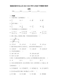 福建省福州市仓山区2022-2023学年七年级下学期期中数学试卷（含答案解析）