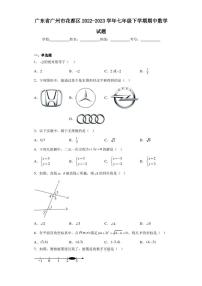 广东省广州市花都区2022-2023学年七年级下学期期中数学试题（含答案解析）