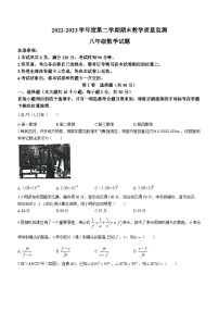 山西省临汾市洪洞县2022-2023学年八年级下学期7月期末数学试题（含答案）