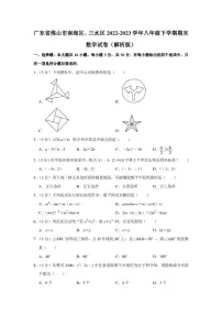 广东省佛山市南海区、三水区2022-2023学年八年级下学期期末数学试卷（含答案）