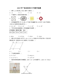 2023年广东省深圳市中考数学真题(含答案解析)