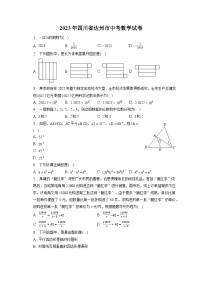 2023年四川省达州市中考数学试卷（含答案解析）