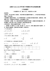 湖北省襄阳市宜城市2022-2023学年八年级下学期期末数学试题（含答案）