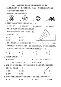 2023.7济南市商河县七年级下数学期末试卷（含答案）