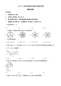 2023年黑龙江省齐齐哈尔市中考数学真题