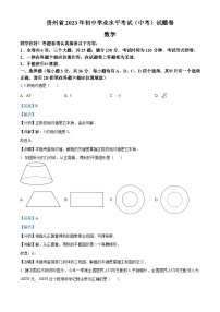 2023年贵州省中考数学真题 （含解析）