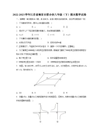 2022-2023学年江苏省南京市联合体八年级（下）期末数学试卷（含解析）