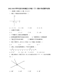 2022-2023学年北京市东城区七年级（下）期末考试数学试卷（含解析）