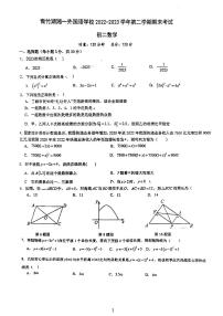 2023青竹湖湘一八下期末考试数学试卷