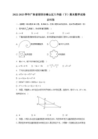 2022-2023学年广东省深圳市南山区八年级（下）期末数学试卷（含解析）