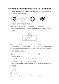 2022-2023学年山东省济南市商河县七年级（下）期末数学试卷（含解析）