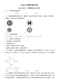 七年级下学期数学期末模拟