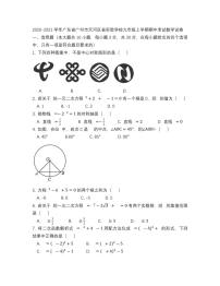 广州市天河区省实验学校2020-2021九年级上学期期中数学试卷