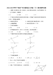 2022-2023学年广东省广州市番禺区七年级（下）期末数学试卷（含解析）