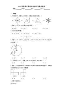 2023年黑龙江省牡丹江市中考数学真题（含解析）