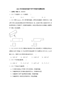 2023年河南省实验中学中考数学四模试卷