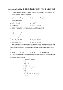 2022-2023学年河南省信阳市淮滨县八年级（下）期末数学试卷（含解析）