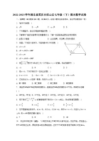 2022-2023学年湖北省武汉市洪山区七年级（下）期末数学试卷（含解析）