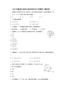 2023年黑龙江省哈尔滨市道外区中考数学三模试卷（含解析）