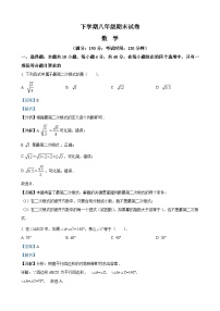 八年级下学期期末数学试题（解析版）