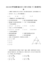 新疆维吾尔自治区乌鲁木齐市+米东区乌鲁木齐市第八十四中学　2022-2023学年七年级下期学期末数学试卷+