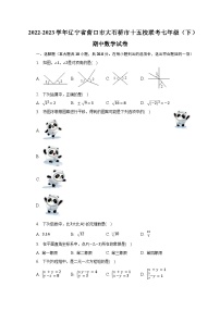 2022-2023学年辽宁省营口市大石桥市十五校联考七年级（下）期中数学试卷（含解析）