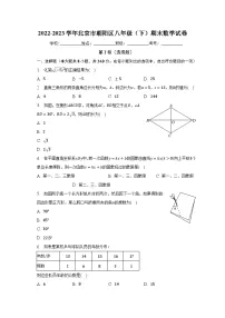 2022-2023学年北京市朝阳区八年级(下)期末数学试卷(含解析)