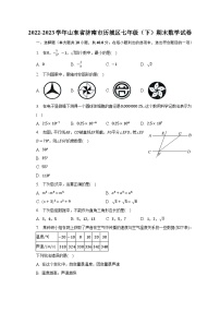 2022-2023学年山东省济南市历城区七年级（下）期末数学试卷（含解析）