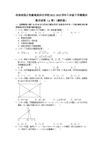 河南省商丘市虞城县部分学校2022-2023学年八年级下学期期末数学试卷（A卷）（含答案）