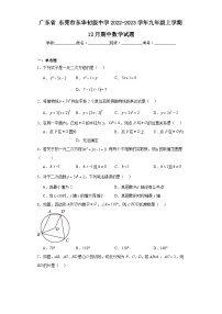 广东省东莞市东华初级中学2022-2023学年九年级上学期12月期中数学试题